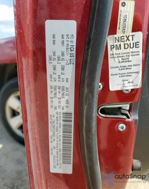 2015 Jeep Compass Sport z USA, uszkodzony, nr VIN 1C4NJCBA2FD250092